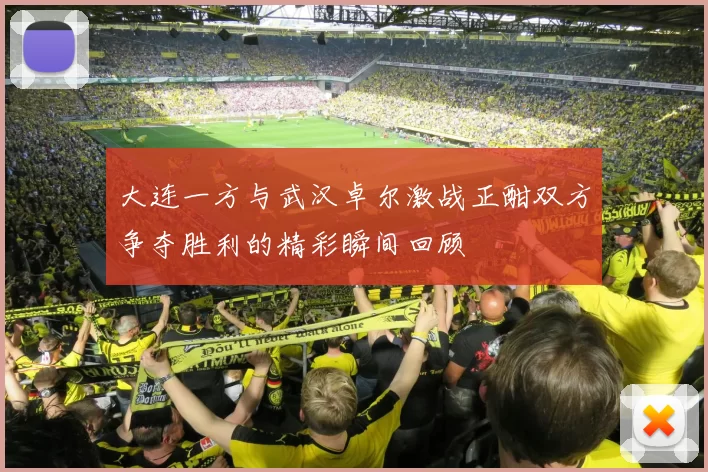大连一方与武汉卓尔激战正酣双方争夺胜利的精彩瞬间回顾
